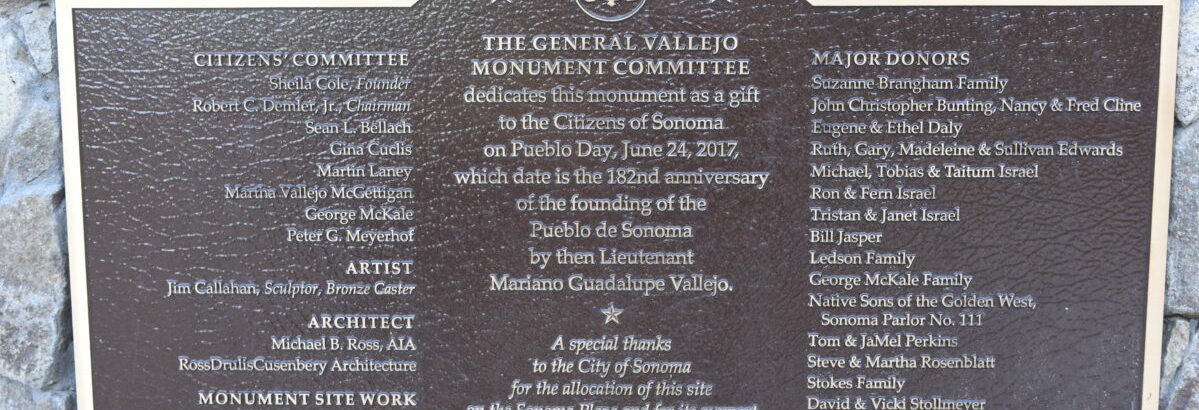 General-Vallejo plaque