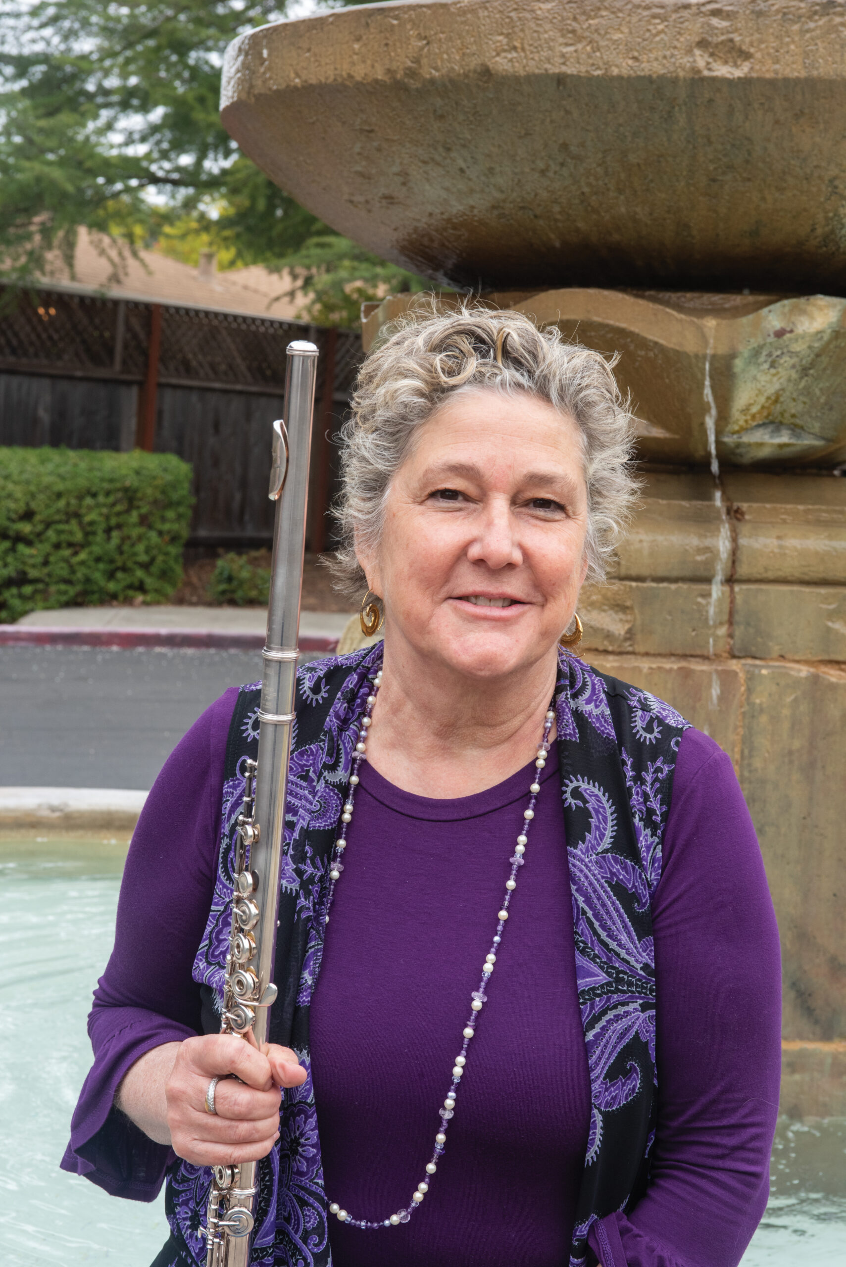 Priscilla Essert with her “best friend” outside Vintage House.